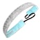 Sweaty Bands Womens and Girl Headband  NonSlip VelvetLined Glitter Hairband  Viva Diva Silver 1Inch