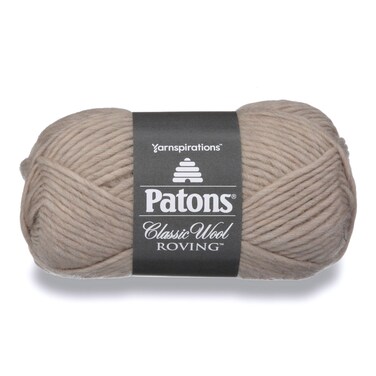 Patons Classic Wool Roving Yarn 35 oz Natural 1 Ball