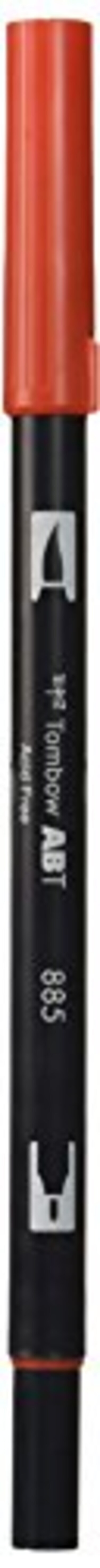 Tombow Dual Brush Pen Art Marker 885  Warm Red 1Pack