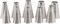 Ateco 810  10 Piece Plain Tube Set Stainless Steel Pastry Tips Sizes 0  9