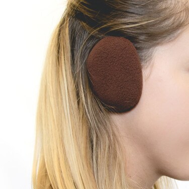 Sprigs Earbags Bandless Ear WarmersFleece Earmuffs with Thinsulate  Brown Small