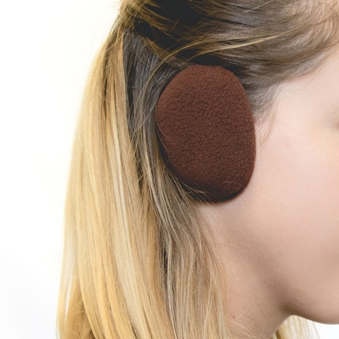 Sprigs Earbags Bandless Ear WarmersFleece Earmuffs with Thinsulate  Brown Small