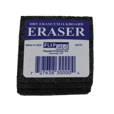 Flipside Dry Erase Felt Student Erasers Pack of 12