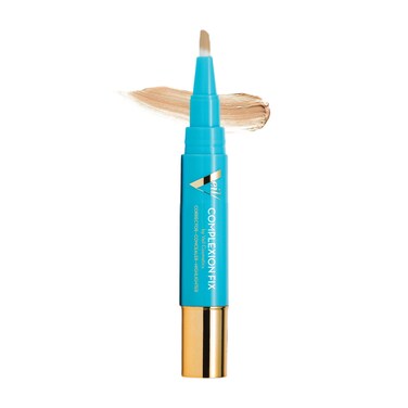 Veil Cosmetics  Complexion Fix Concealer  Liquid Concealer for Under Eye  Dark Circles  Highlight Contour Correct  AntiAging  Vegan Makeup Pen  Hydrating Lightweight 3G Medium Gold