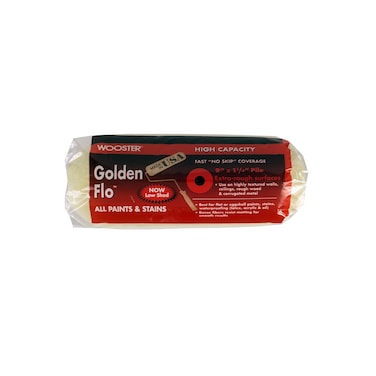 Wooster Brush 1 14Inch Nap 9Inch RR6649 Golden Flo Roller Cover