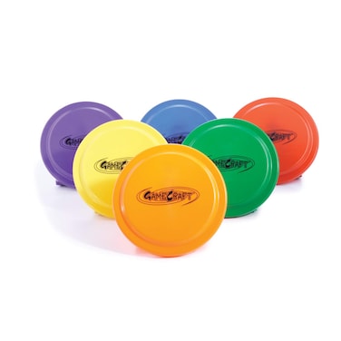 Gamecraft 9 Plastic Flying Discs Set of 6 Multi