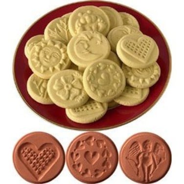 JBK Pottery Cookie Stamp Set  Love