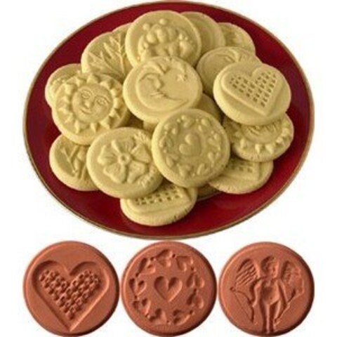 JBK Pottery Cookie Stamp Set  Love