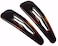 Parcelona French Clic Clac 3 14 Tortoise Shell Brown Celluloid No Slip Grip Snap Hair Clips for Women