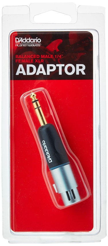 DAddario Accessories PWP047AA  Male Balanced to XLR Female Adapter  Adapt a Balanced Signal from XLR to  TRS or Vice Versa  Premium Quality Components for Maximum Power and Signal Transfer
