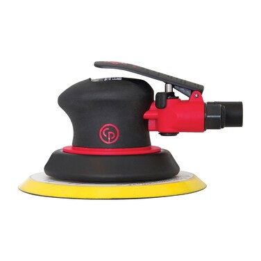 Chicago Pneumatic CP7255  Air Random Orbital Sander Tool Home Improvement Woodworking Tools Polisher Rust Removal Sanding Tool NonVacuum PSA 6 Inch 150 mm 028 HP  210 W  12000 RPM One Size Factory