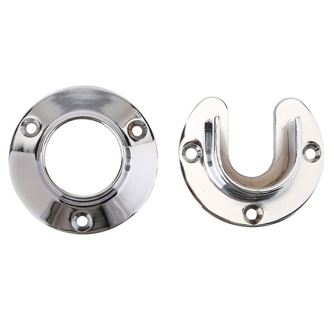 Closet Pro HD CD0010CH Heavy Duty Closet Pole Sockets Chrome
