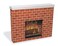 Pacon Corobuff Corrugated Fireplace 7inch x 30inch x 38inch Red Brick PAC53080