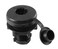 Scotty 444BK Compact Round Threaded Flush Deck Mounting Bracket Black Sealed bottom with Rain Cap Black Small