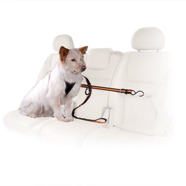 Kurgo Auto Zipline for Dogs Adjustable Dog Safety Belt Leash Pet Seat Belt Tether Reduce Distracted Driving Includes Dog Leash  Carabiner Clips 6 feet