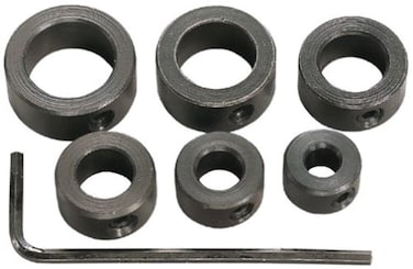 General Tools S838 6 Piece 316Inch to 12Inch Drill Stop Set  Black