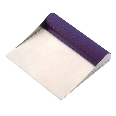 Rachael Ray Tools and Gadgets Stainless Steel Pastry Scraper  Bench Scrape  Kitchen Tool for Baking and Cooking  Dishwasher Safe Purple