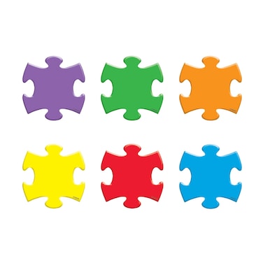 TREND enterprises Inc Puzzle Pieces Mini Accents Variety Pack 36 ct T10805