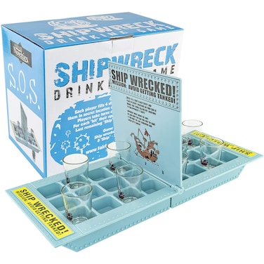 Fairly Odd Novelties Who Needs a Ship Battle Shots Drinking Game  Exciting Dueling Fun for Adults Includes Shot Glasses  Game Board