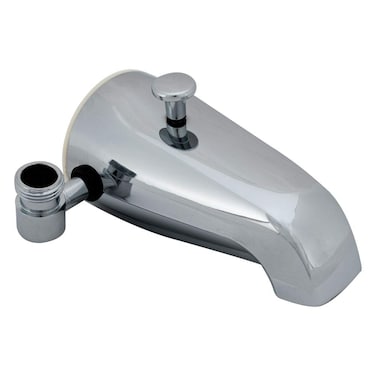 EZFLO 514 Inch Zinc Bath Tub Diverter Spout with Side Outlet Chrome 15087