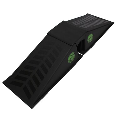 TenEighty Micro Flybox Launch Ramp Set with 2 Connecting Skateboard Ramps Black