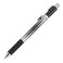 TUL Gel Pens Retractable Needle Point 05 mm Black Barrel Black Ink Pack Of 4