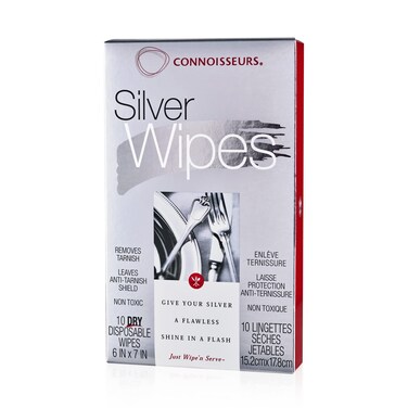 CONNOISSEURS Silver Cleaner Wipes 10 Count