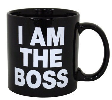 Island Dogs Giant I am The Boss Mug Black