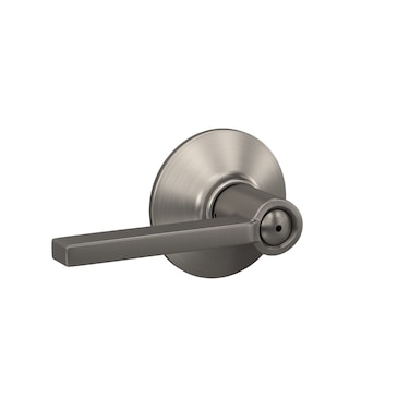 Schlage F40 LAT 619 Latitude Door Lever Bed  Bath Privacy Lock Satin Nickel