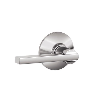 Schlage F10 LAT 625 Latitude Door Lever Hall  Closet Passage Lock Bright Chrome