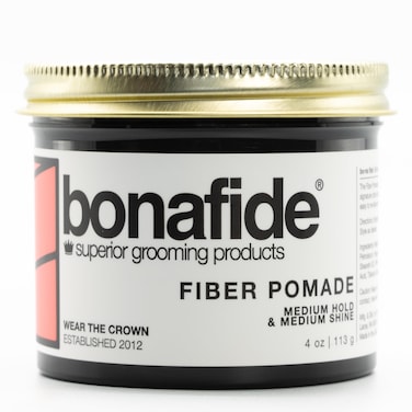 Bona Fide Pomade Fiber Pomade 4 oz  Medium Shine  Control for Messy Texture  Easy to Wash Out