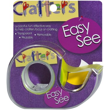 Lee Products Crafters Easy See Removable Craft Tape 05Inch x 720Inch Yellow