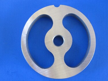 Size 12 Kidney Shaped Sausage Stuffing Plate for Hobart LEM Cabelas Torrey Gander MTN Meat Grinders Stainless Steel Disc