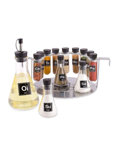 Wink Chemists Spice Rack 14 Piece Chemistry Spice Rack Set