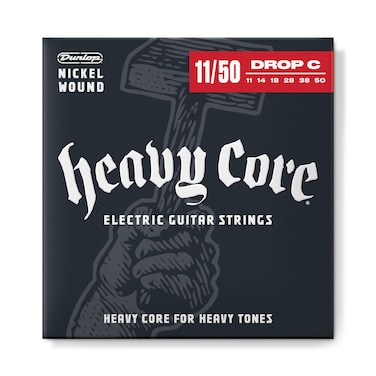 Dunlop DHCN1150 Heavy Core Nickel Wound Guitar Strings Heavier 011050 6 StringsSet