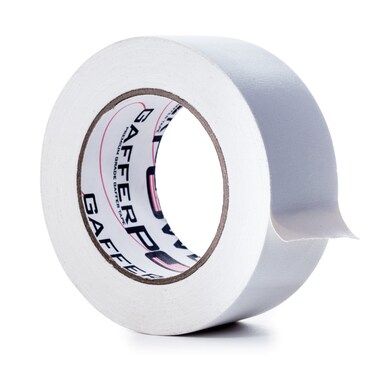 Gaffer Power Real Professional Premium Grade Gaffer Tape Made in The USA  White 2 Inch X 30 Yards  Heavy Duty Gaffers Tape  NonReflective  Multipurpose  Better Than Duct Tape