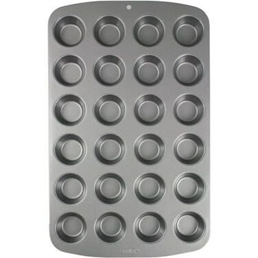 PME Mini Mini Muffin Pan24 Cups Non Stick Bakeware Mini Silver CSB111