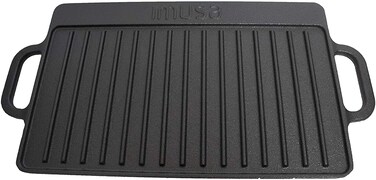 IMUSA USA CORONA189Y 125 Cast Iron Reversible Griddle