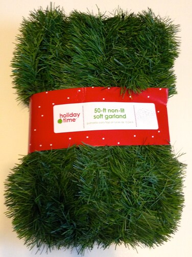 50 Foot NonLit Green Holiday Soft Garland
