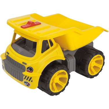 Smoby Big Power Worker Maxi Truck Ride on Load Capacity up to 55 Pounds Tires are Made of Soft Material Box Tilts for Easy Unload For Ages 3 and up
