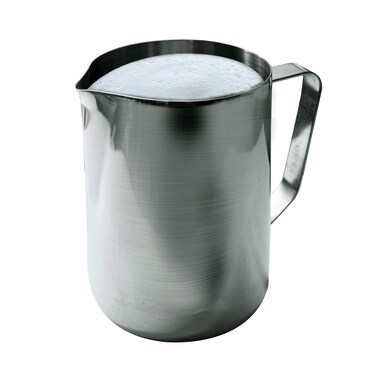 Update International EP12 12 Oz Stainless Steel Frothing Pitcher Silver