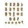 Walnut Hollow HotStamps Numbers  Symbols Set for Branding and Personalization of Wood Leather and Other Surfaces