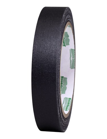BookGuard 075 inch Premium Bookbinding Repair Cloth Tape 15 Yard Roll Black