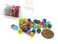 Tiny Dice Deluxe Transparent 30pc Assorted Colours