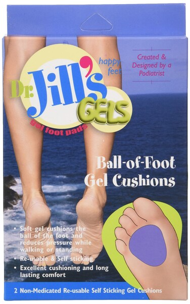 Dr Jills Gel Ball of Foot Cushions SelfSticking and ReUsable