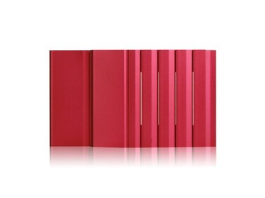 iStarUSA DD300SEARED 3U Compact Stylish Rack Mount Chassis with Sea Bezel  Red