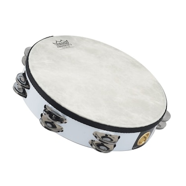 Remo TA521000 Fiberskyn Tambourine  Quadura White 10
