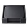 Dacasso Black Leather 4Square Coaster Set
