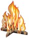 Beistle 3D Campfire Centerpiece