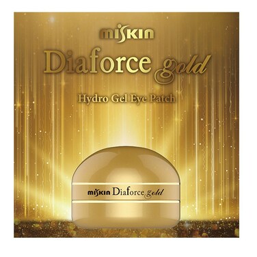 made in korea MISKIN Diaforce 60 sheets Gold  Diamond HydroGel Eye Patch eye mask by miskin